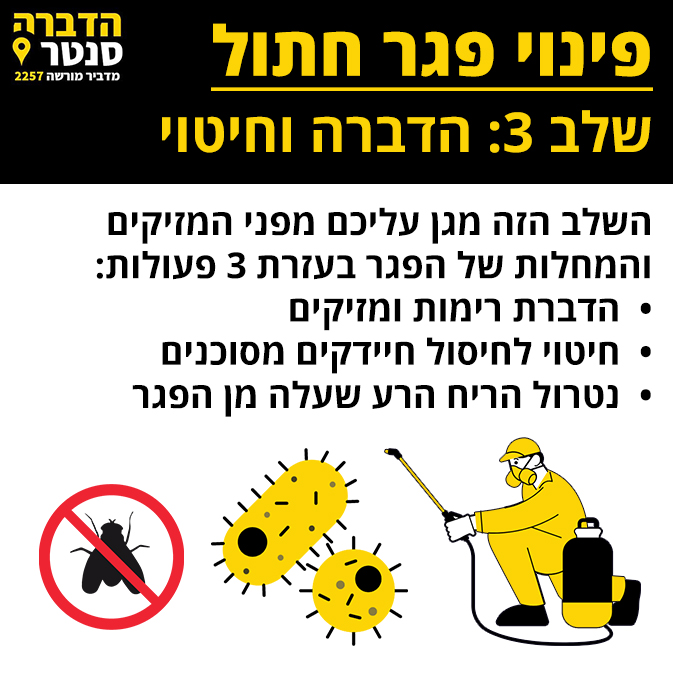 הדברה וחיטוי לאחר הפינוי